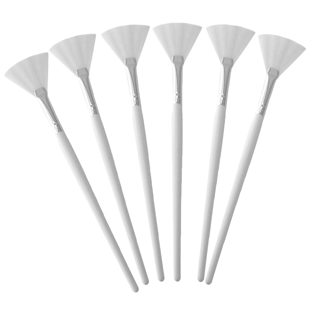 Body Lotion - 6Pcs Ergonomic Facial Mask Brush Set
