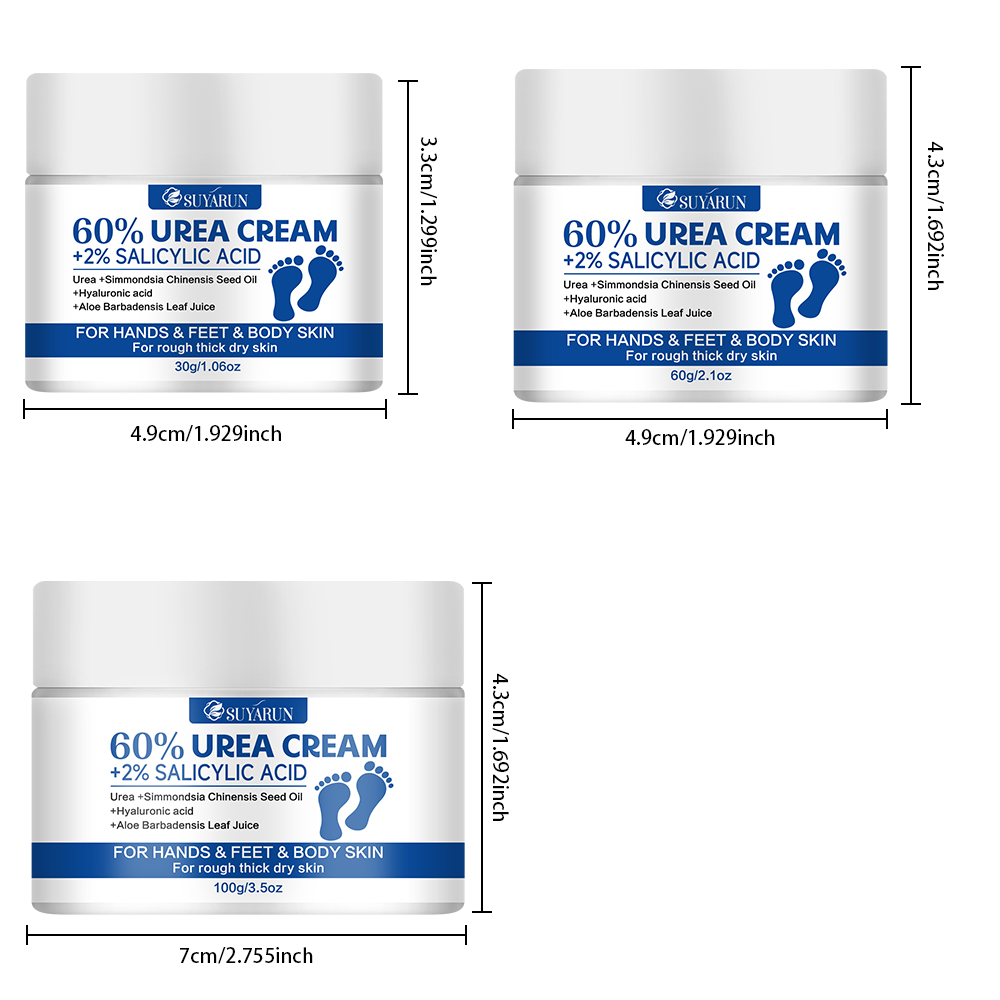 SUYARUN 60% Urea+2% SALICYLIC  - đánh giá và giá Urea Foot Cream
