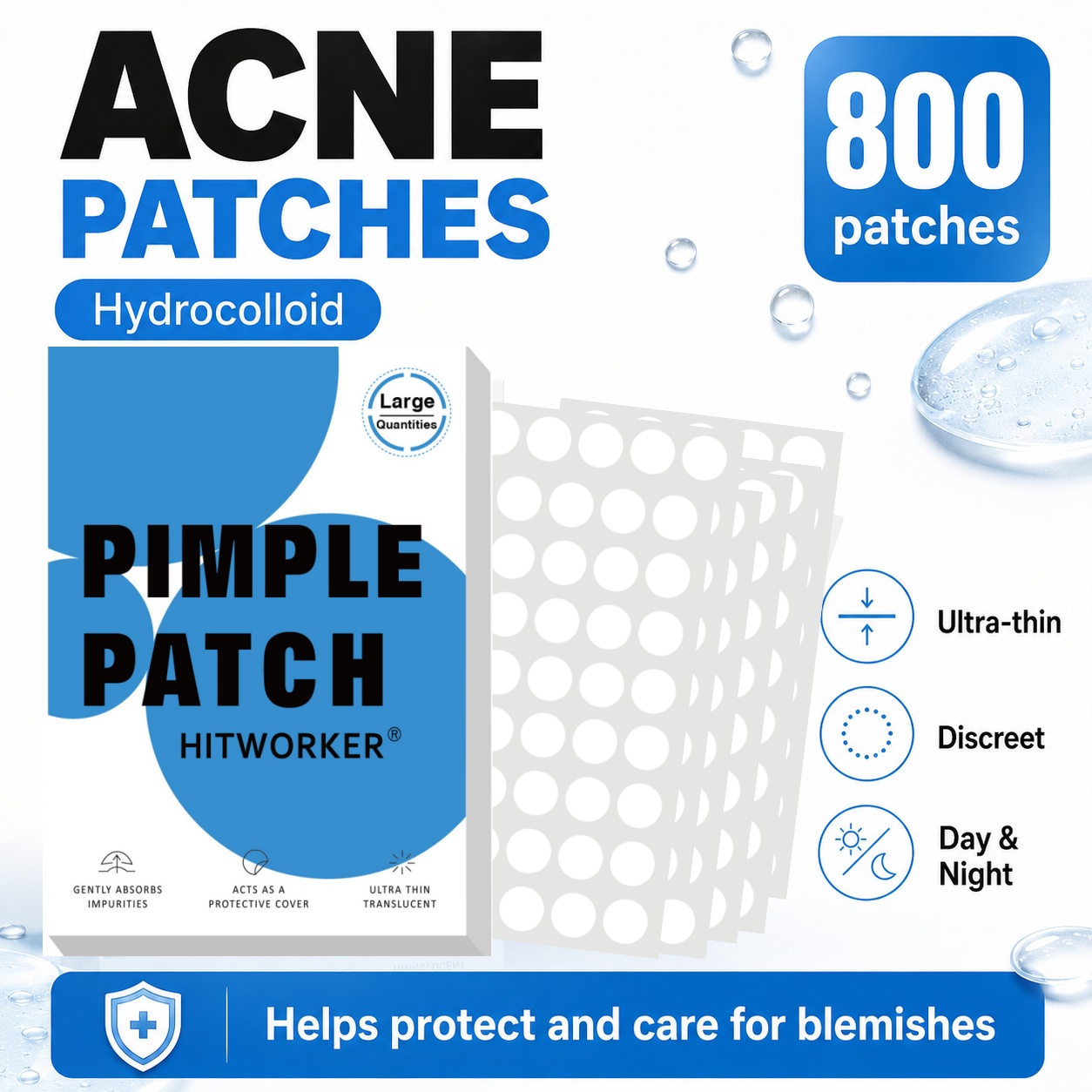 800Pcs Hydrocolloid Acne Pimpl - đánh giá và giá Skincare China