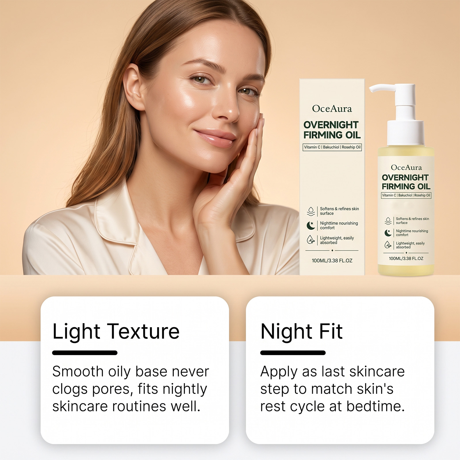 Overnight Nourishing Firming F - đánh giá và giá Face Oil Rosehip