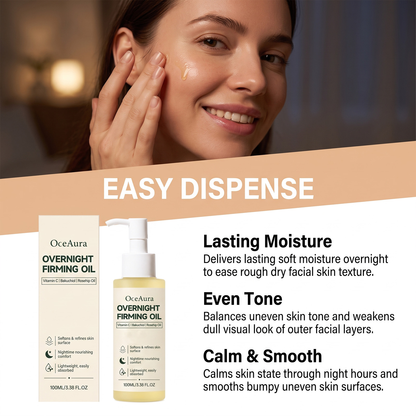 Overnight Nourishing Firming F - đánh giá và giá Face Oil Rosehip